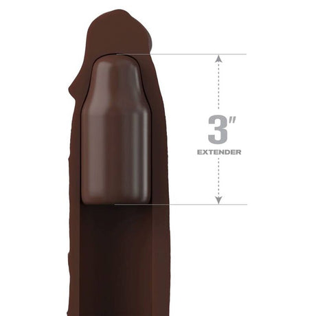 Fantasy x- Tensions - Pipedreams Sleeve 22,86 cm + 7,62 cm Plug Brown