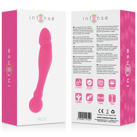 Dildo Silikon Rick Dual Rosa 3,5 x 18 cm.5