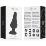 Intense - Analplug Pipo L Schwarzes Silikon 13 cm
