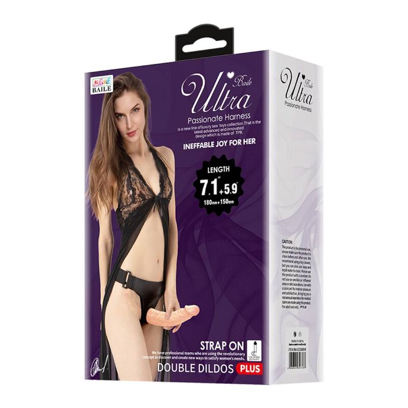 Baile - Ultra Leidenschaftlicher Doppelte Dildos mit Harness