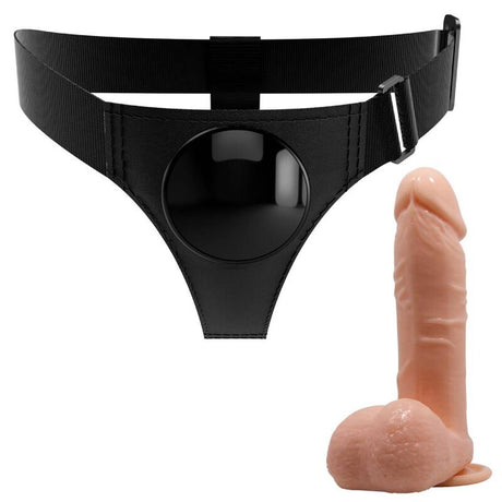 Strap-on Harness-Hose Universal-Harness mit Tom Natur 20 cm.2