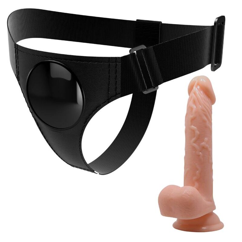 Pretty Love - Harness-Hose Universal-Harness mit Dildo Kevin 19 cm Natural