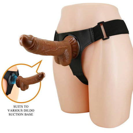 Strap-on Harness-Hose Universal-Harness mit Micheal Schwarz 20 cm.1