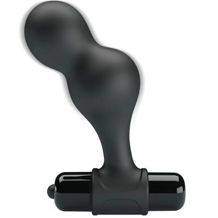 Mr Play - Schwarzer Silikon-Vibrator-Analstecker