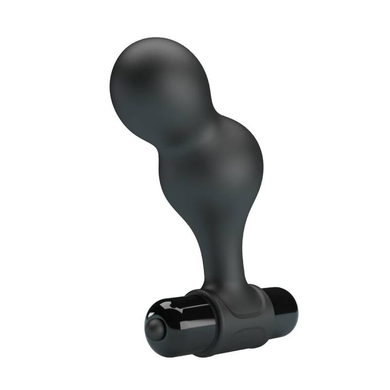 Mr Play - Schwarzer Silikon-Vibrator-Analstecker