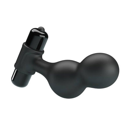 Mr Play - Schwarzer Silikon-Vibrator-Analstecker