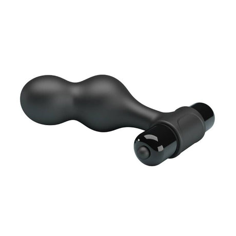Mr Play - Schwarzer Silikon-Vibrator-Analstecker