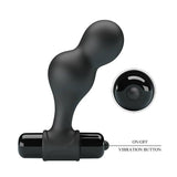 Mr Play - Schwarzer Silikon-Vibrator-Analstecker