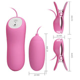 Pretty Love - Pinzette mit Vibration und Rosa Eletroschock