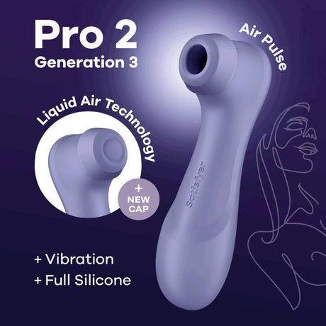 Vibrator Pro 2 Generation 3 Liquid Air Technology Lila.4