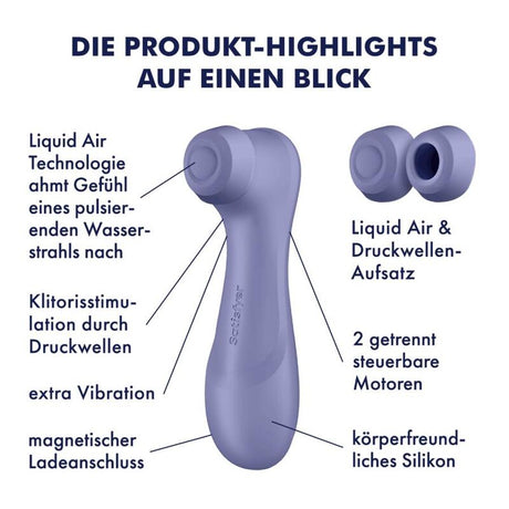 Vibrator Pro 2 Generation 3 Liquid Air Technology Lila.6