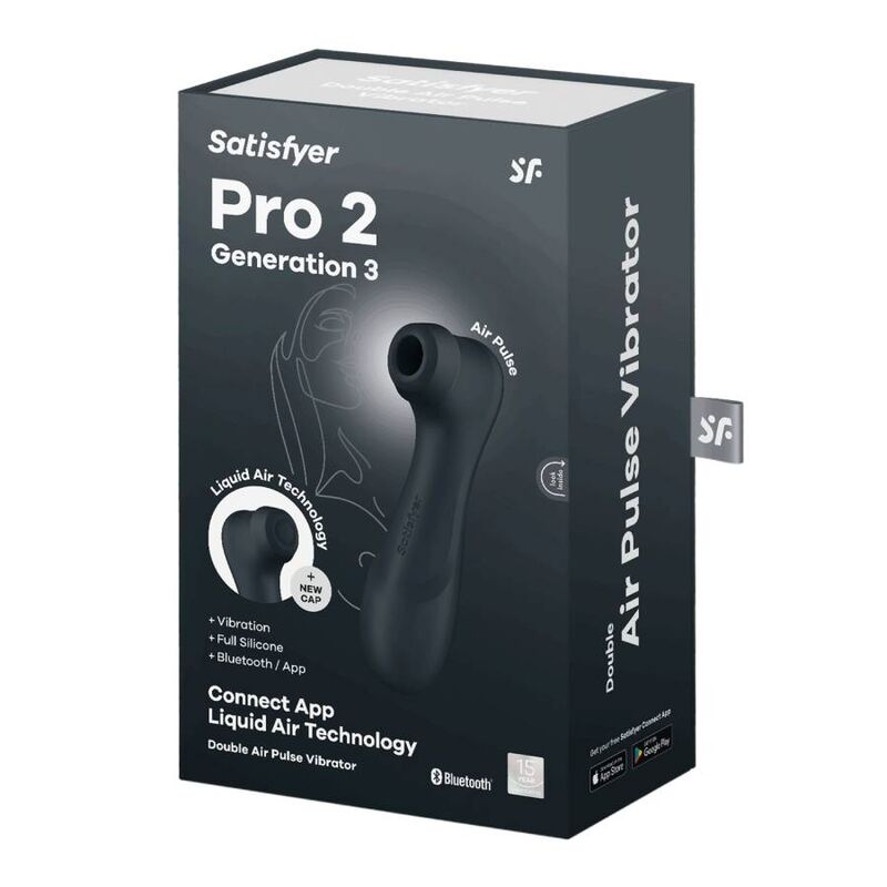 Satisfyer - Pro 2 Generation 3 Schwarzes Bluetooth & App