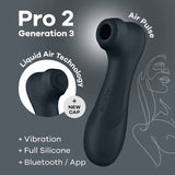 Satisfyer - Pro 2 Generation 3 Schwarzes Bluetooth & App