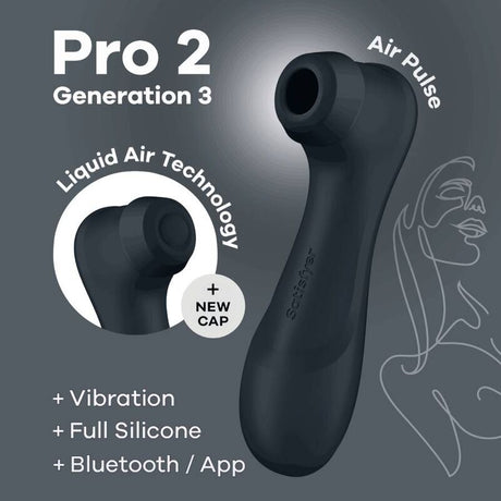Vibrator Pro 2 Generation 3 Schwarzes Bluetooth & App.5