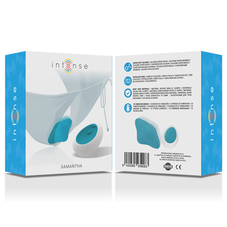 Vibrator Samantha Pantie Fernbedienung Blau.6