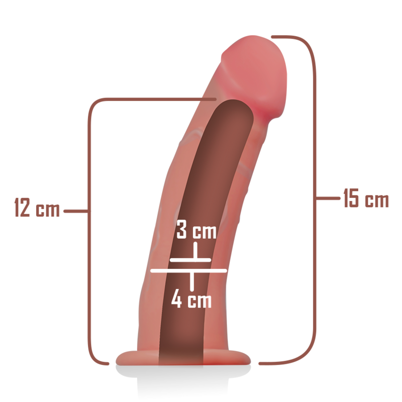 Intense - Hohlgeschirr mit Dildo 16 x 3 cm