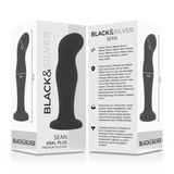 Black&Silver - Sean Plug Anal Premium Silikon Schwarz