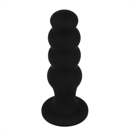 Black&Silver - Scott Premium Silikon Analplug Schwarz
