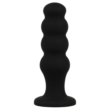 Black&Silver - Scott Premium Silikon Analplug Schwarz