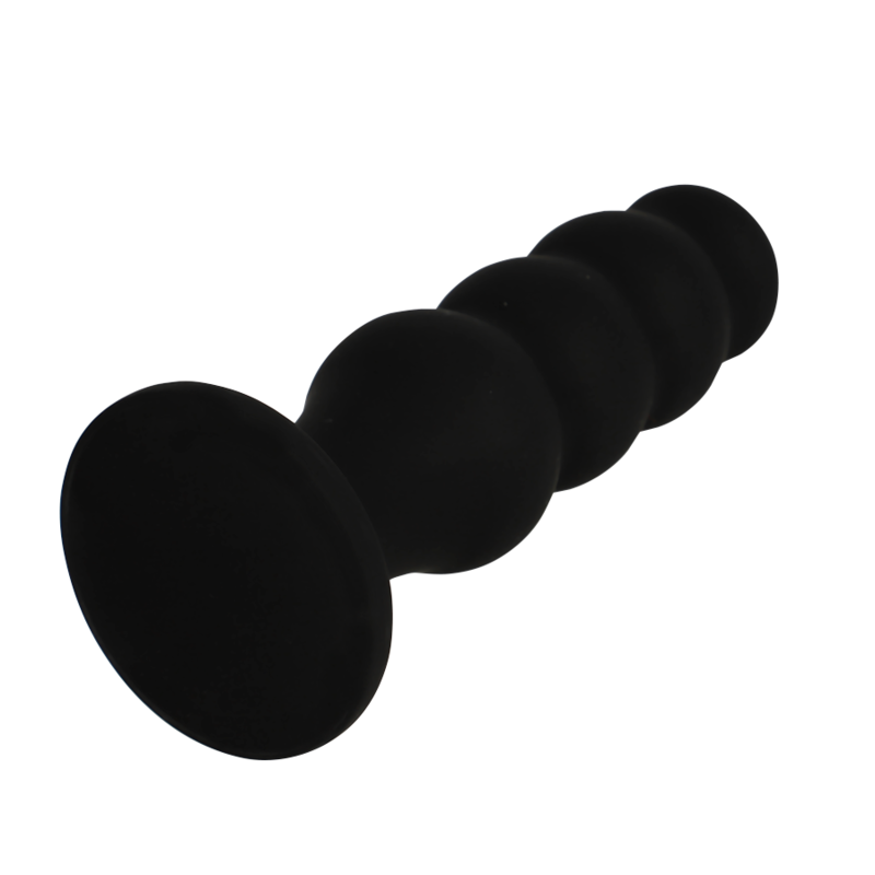 Black&Silver - Scott Premium Silikon Analplug Schwarz