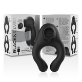 Black&Silver - Vibratorring aus Silikon, 3 Motoren, Wiederaufladbar, Schwarz