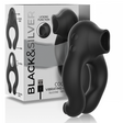 Black&Silver - Vibratorring aus Silikon, 3 Motoren, Wiederaufladbar, Schwarz