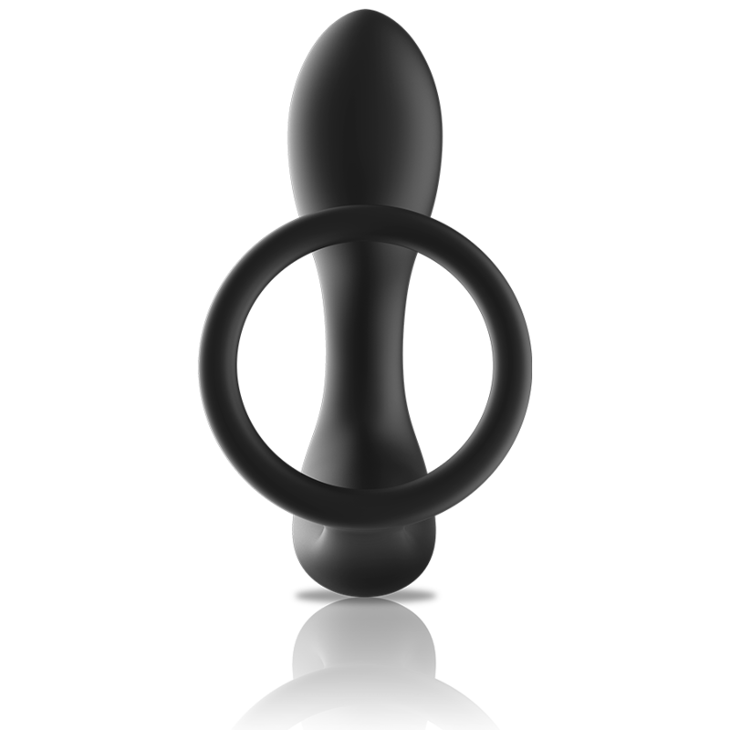 Black&Silver - Analmassager mit Fernbedienung, Wiederaufladbares Silikon Schwarz
