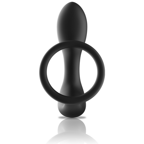 Black&Silver - Analmassager mit Fernbedienung, Wiederaufladbares Silikon Schwarz