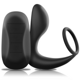 Black&Silver - Analmassager mit Fernbedienung, Wiederaufladbares Silikon Schwarz