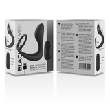 Black&Silver - Analmassager mit Fernbedienung, Wiederaufladbares Silikon Schwarz