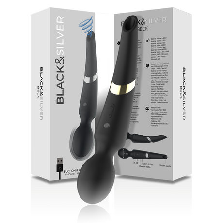 Black&Silver - Beck Stab und Saugnapf 2 in 1 Silikon