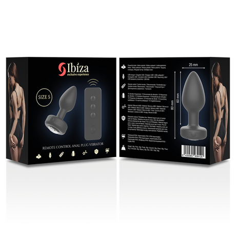 Ibiza - Anal-Stecker mit Fernbedienung, Grösse S