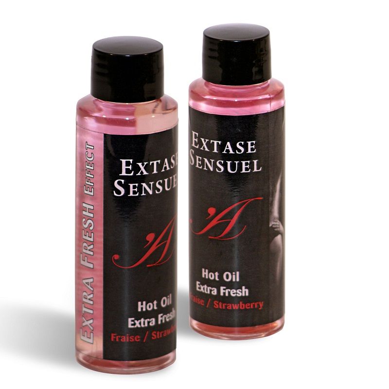 Extase Sensual - Massageöl mit Extra Frischem Erdbeereffekt 100 ml