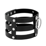 Coquette Chic Desire - Veganes Leder-Halsband im Fetisch-Stil