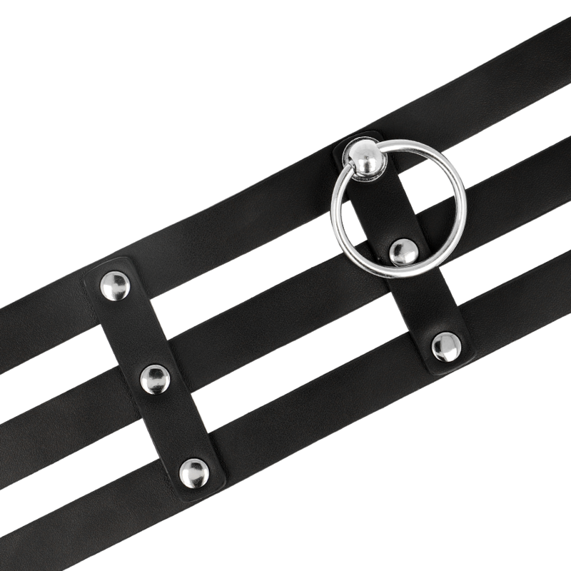 Coquette Chic Desire - Veganes Leder-Halsband im Fetisch-Stil
