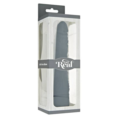 Get Real - Klassischer Schlanker Vibrator Schwarz