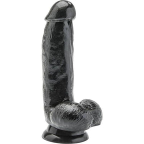 Get Real - Dildo 12 cm mit Kugeln Schwarz