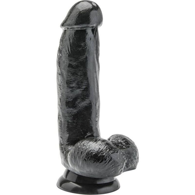 Get Real - Dildo 12 cm mit Kugeln Schwarz
