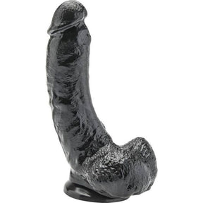 Get Real - Dildo 20,5 cm mit Kugeln Schwarz