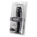 Get Real - Dildo 25,5 cm mit Kugeln Schwarz