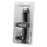 Get Real - Dildo 28 cm mit Schwarzen Eieren