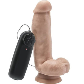 Get Real - Dildo 12 cm mit Kugeln Vibrator Haut