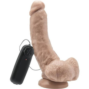Get Real - Dildo 20,5 cm mit Kugeln Vibrator Haut