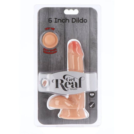 Get Real - Dual Density Dildo 17 cm Eierhaut
