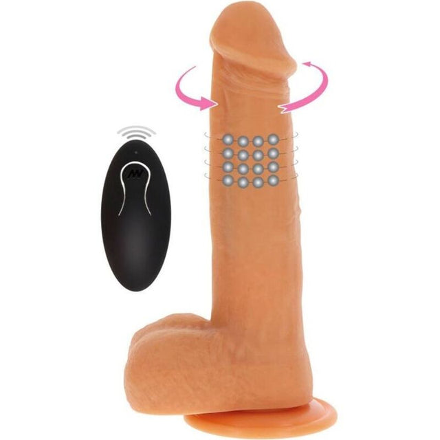 Get Real - Rotierende Perlen, die Dildo-Haut Vibrieren