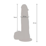 Get Real - Rotierende Perlen, die Dildo-Haut Vibrieren
