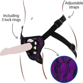 Get Real - Strap-On-Spitzengeschirr Lila