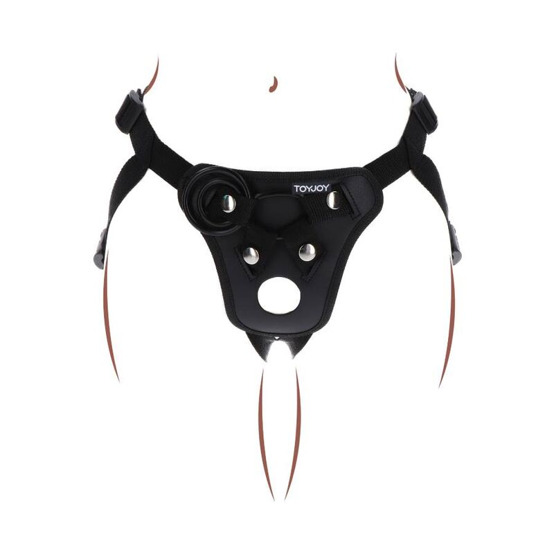 Get Real - Strap-On-Vergnügungsgeschirr Schwarz