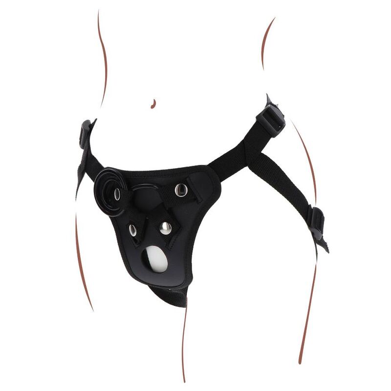 Get Real - Strap-On-Vergnügungsgeschirr Schwarz