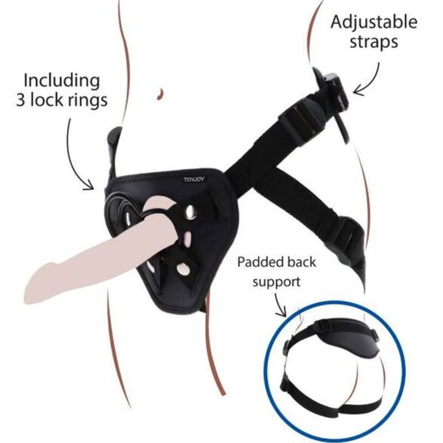 Get Real - Strap-On-Deluxe-Gurt Schwarz